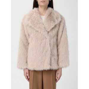 V73 Fur Coat Woman Beige